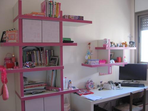 ספרייה פורמייקה צבעונית